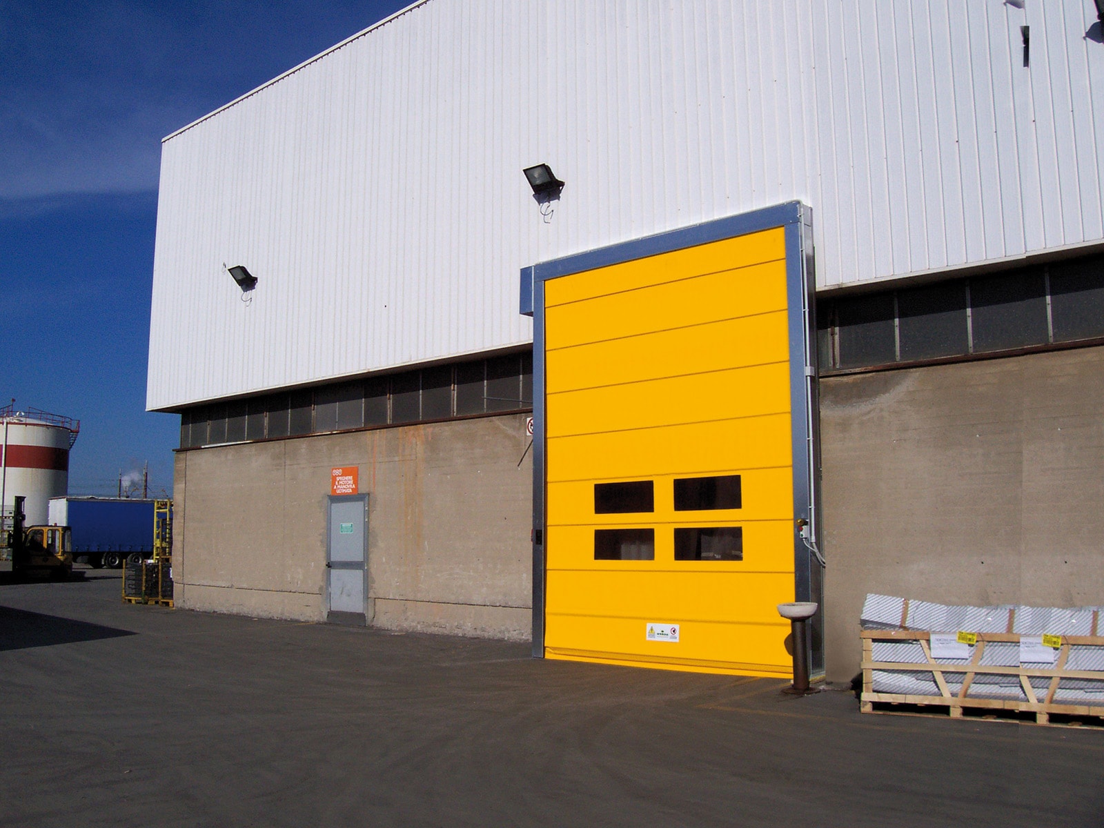 Porta rapida ad impacchettamento FULMINE - Giallo RAL 1003