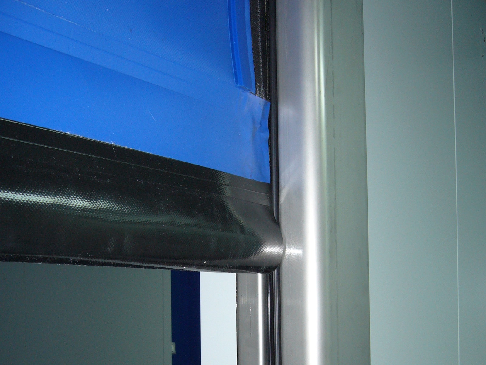 Porta rapida autoriparante LAMPO - Blu RAL 5002